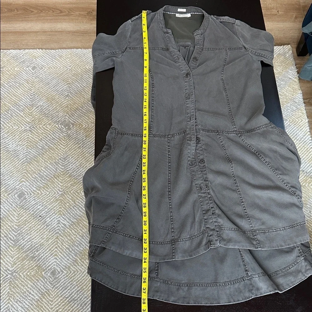 Anthropologie holding horses high Low flared button down utility dress tunic - Picture 7 of 10